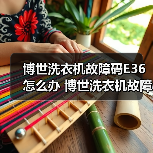博世洗衣机故障码E36怎么办 博世洗衣机故障码E36解决方法【详解】