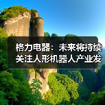 格力电器:未来将持续关注人形机器人产业发展 格力电器:未来将持续关注人形机器人产业发展