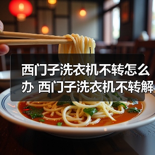西门子洗衣机不转怎么办 西门子洗衣机不转解决方法【详解】 西门子洗衣机不转怎么办 西门子洗衣机不转解决方法【详解】