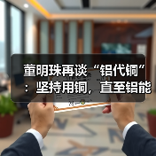 董明珠再谈“铝代铜”：坚持用铜，直至铝能完全替代（图3）