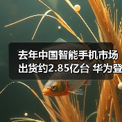 去年中国智能手机市场出货约2.85亿台 华为登顶（图1）